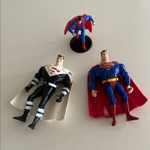 VINTAGE SUPERMAN ACTION FIGURES LOT OF 3